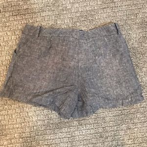 MAX EDITION LINEN GREY SHORTS
